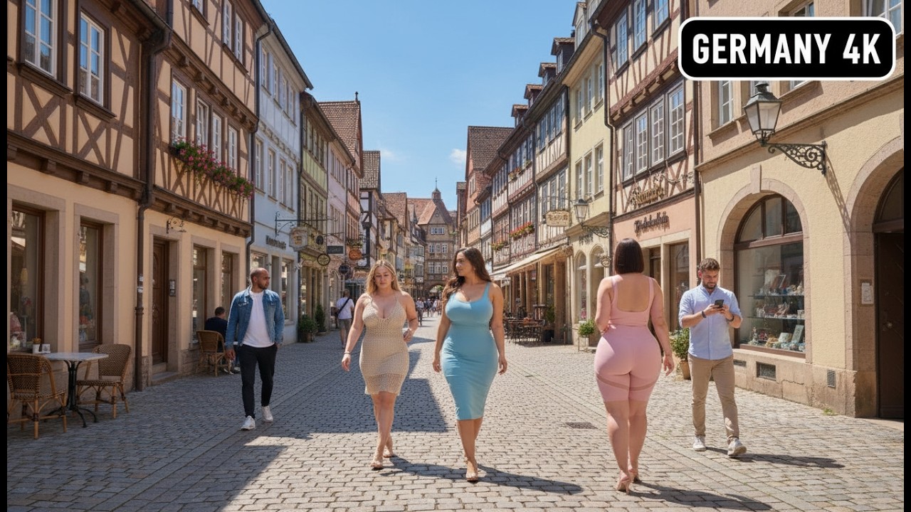 Germany Walking Tour 4K 🇩🇪 | Beautiful Old Towns & Real Street Life