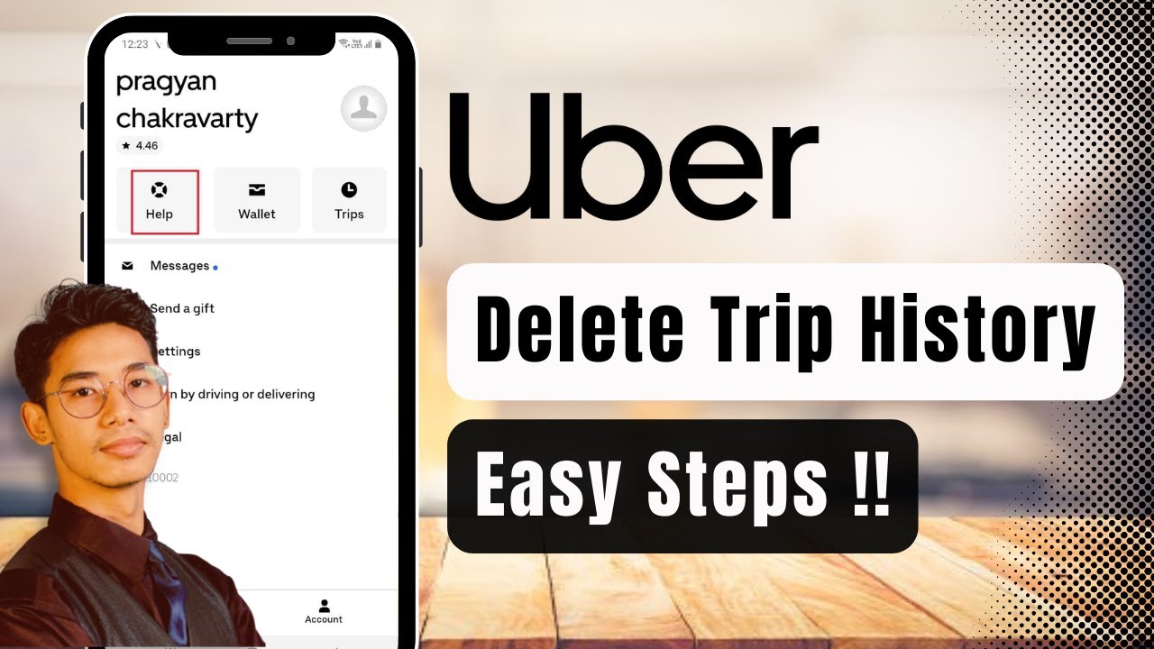 How to Delete Trip History in Uber !
