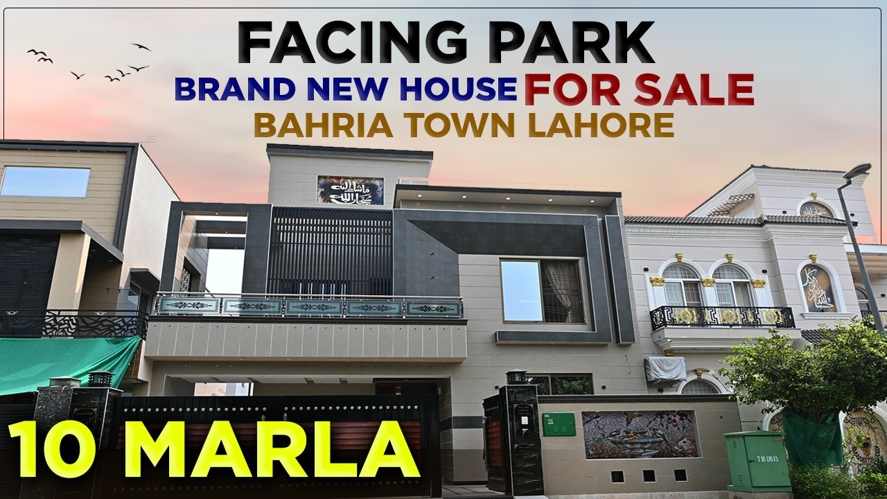 10 Marla Facing Park Brand New House For Sale | Bahria Town Lahore | Luxury Modern Home
