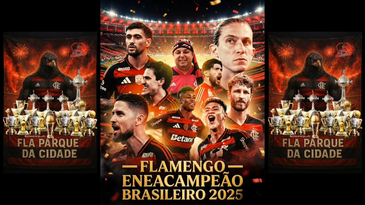 FUTEBOL BRASILEIRO TEM DONO! 🔴⚫ (Música Flamengo Tetra e Enea)