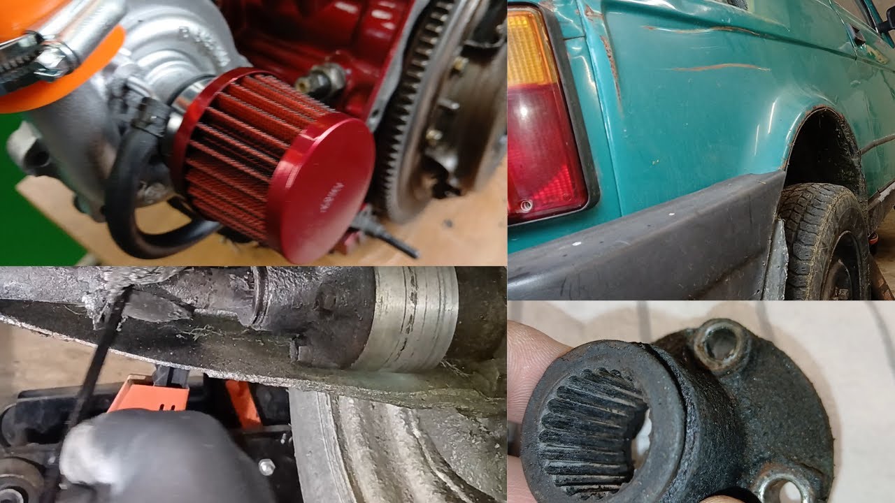 Fiat 126p turbo prawie urwał zabierak...Jak to wytrzymało? wymiana zabieraka w maluchu