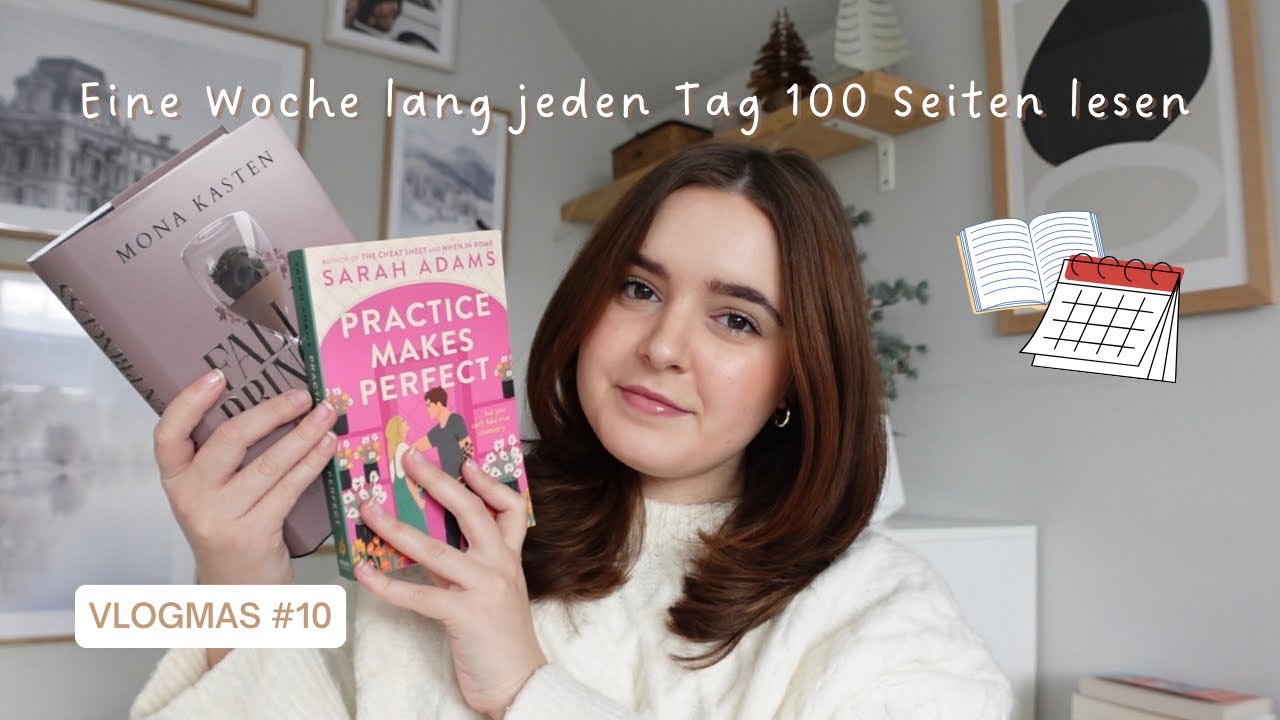 Eine Woche lang jeden Tag 100 Seiten lesen 📆  VLOGMAS #10