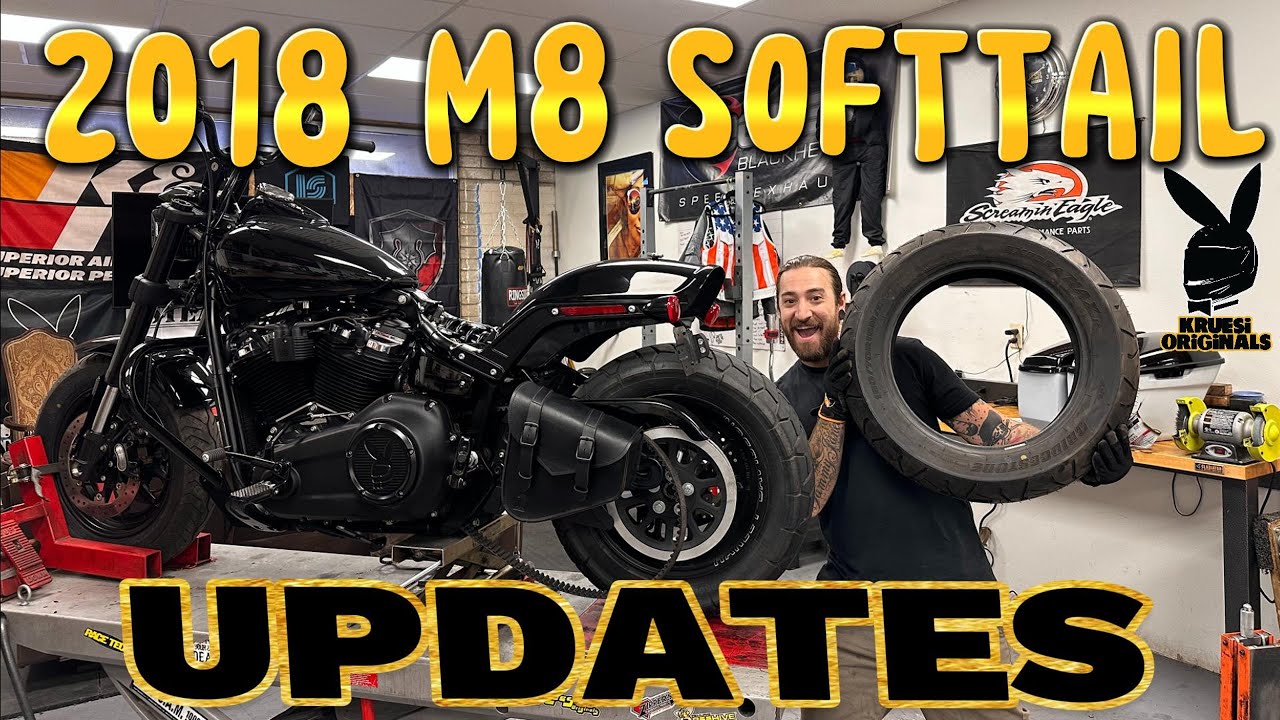 Legends cartridges, taillight delete kit install M8 softail  FXFBS - Kruesi Vlog #124