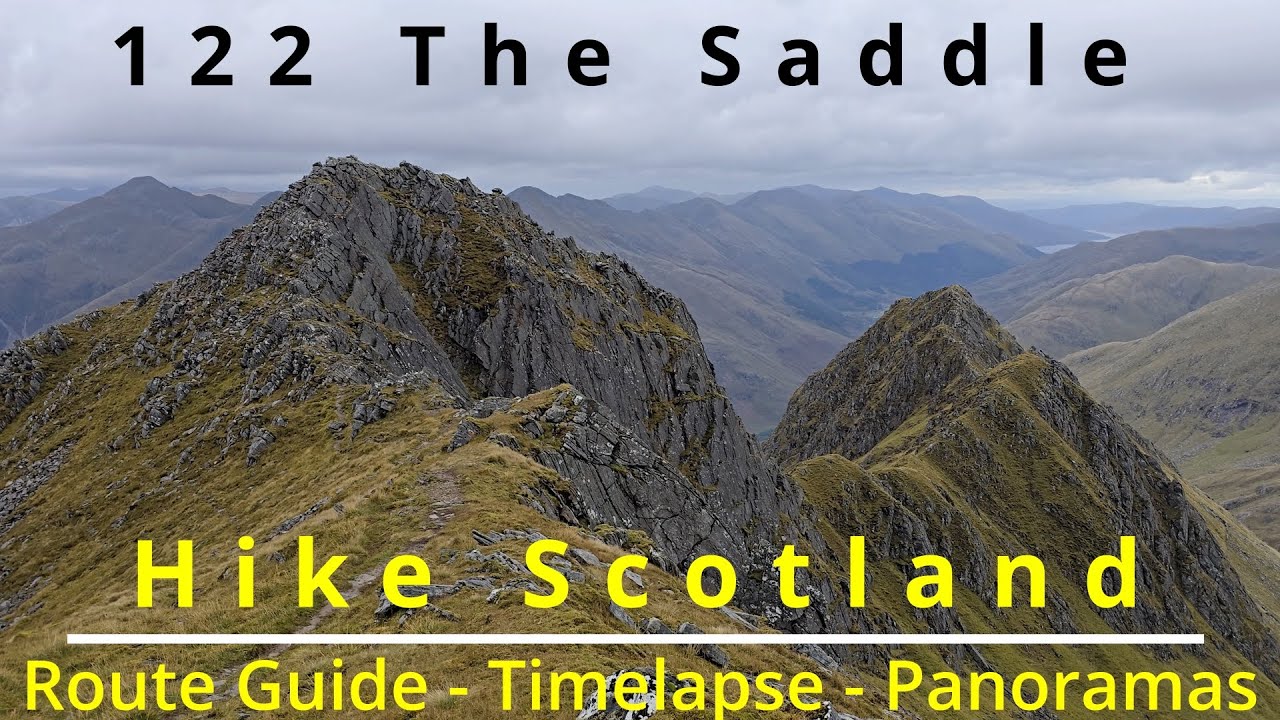 122 Sgurr na Sgine & The Saddle, Кинтэйл, Шотландия. Более удивительные виды на высокогорные горы.
