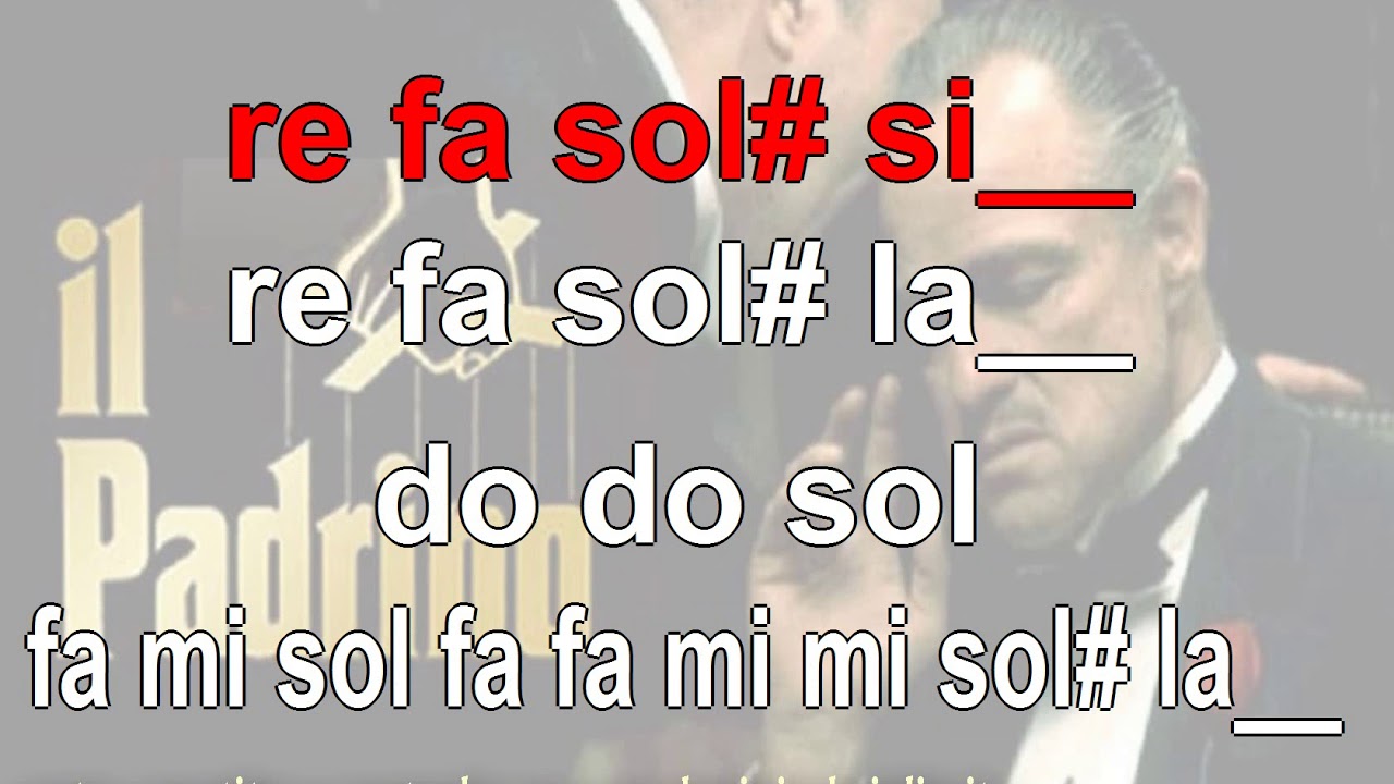 Il Padrino - karaoke notazionale