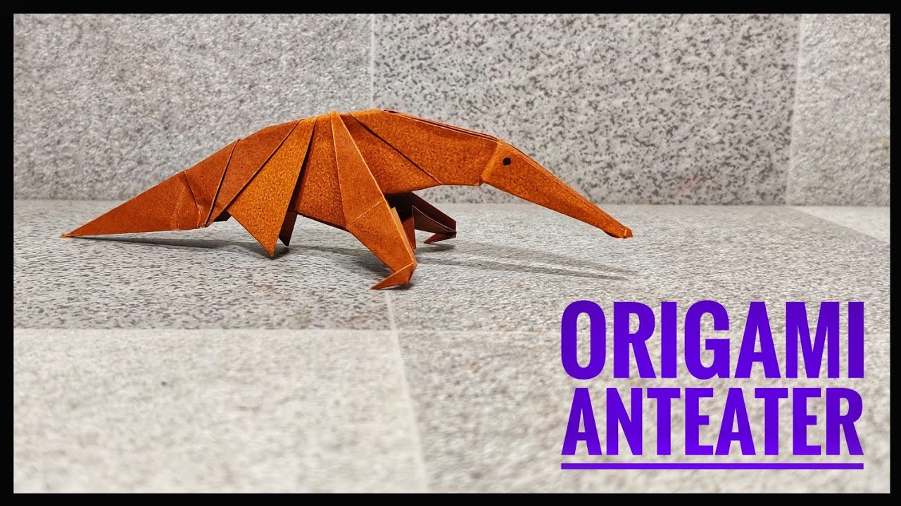 Origami Anteater | Origami Animals | Origami tutorial | Paper craft