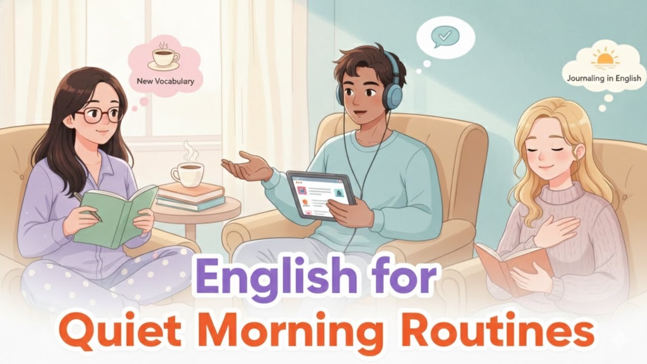 English for Quiet Morning Routines  | The Gentle English