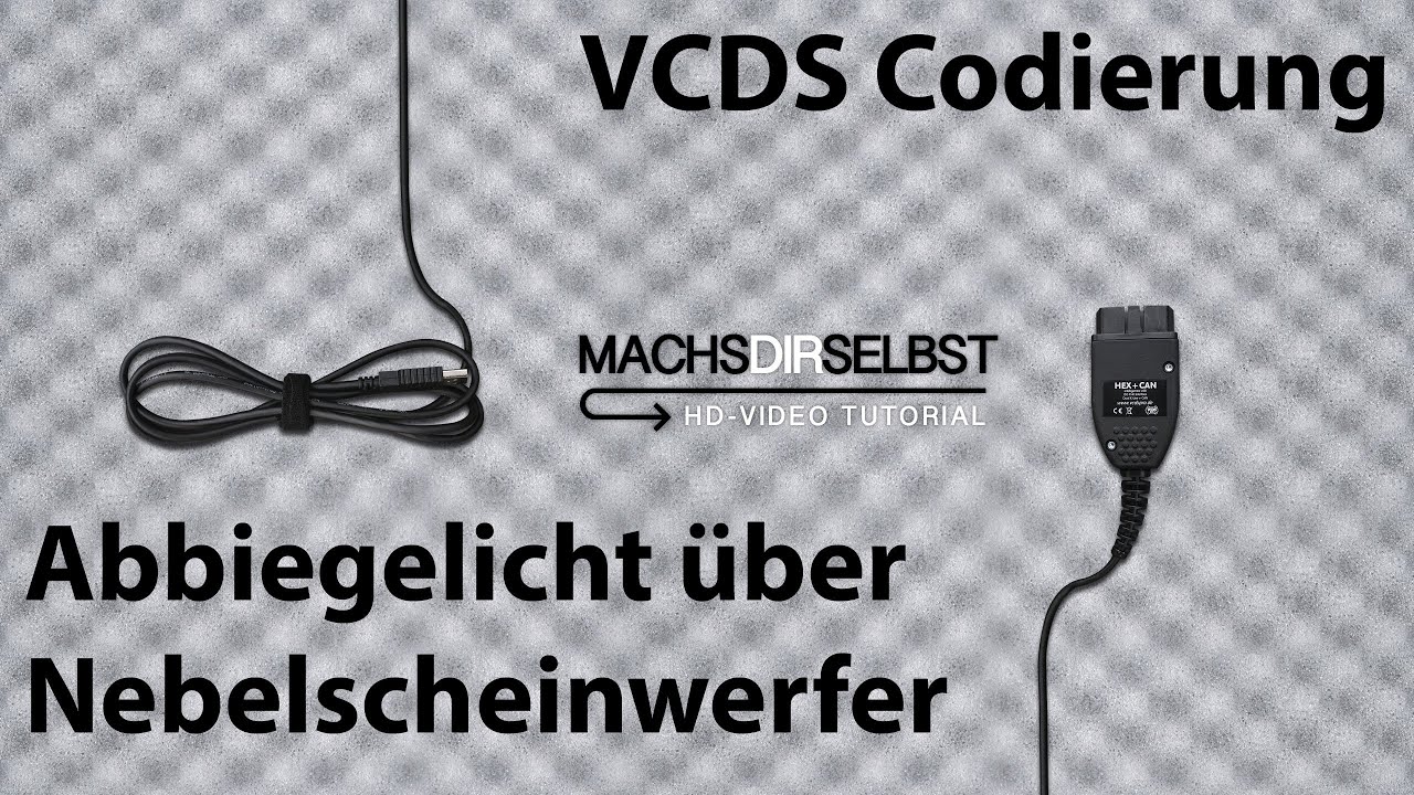 [Golf VI] Abbiegelicht über Nebelscheinwerfer aktivieren mit VCDS Tutorial (HD)