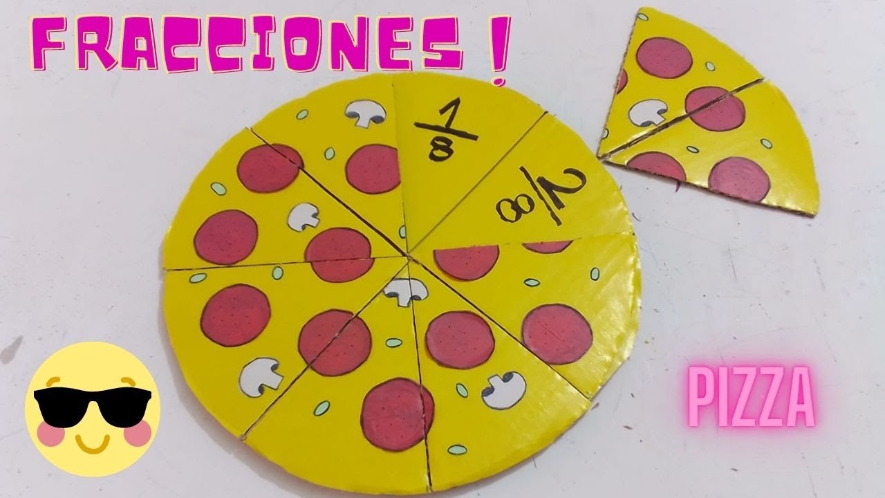 pizza para aprender fracciones/ material didáctico