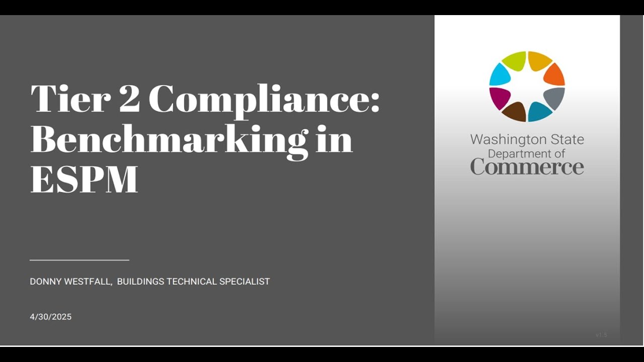 CBPS Training Webinar: Benchmarking on ESPM Recording 4/30/25