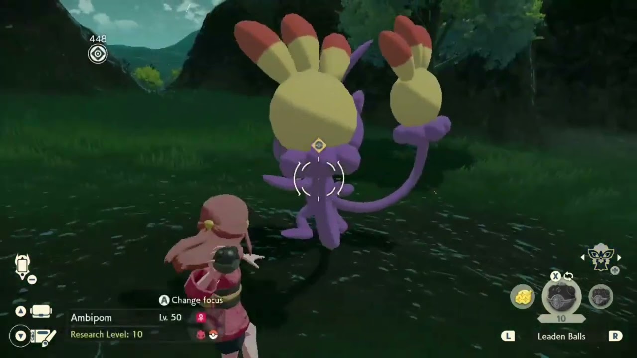 [POKEMON LEGENDS ARCEUS] How to get Alpha Pokemon without doing any Battle (BRAVIARY + LEADEN BALL)