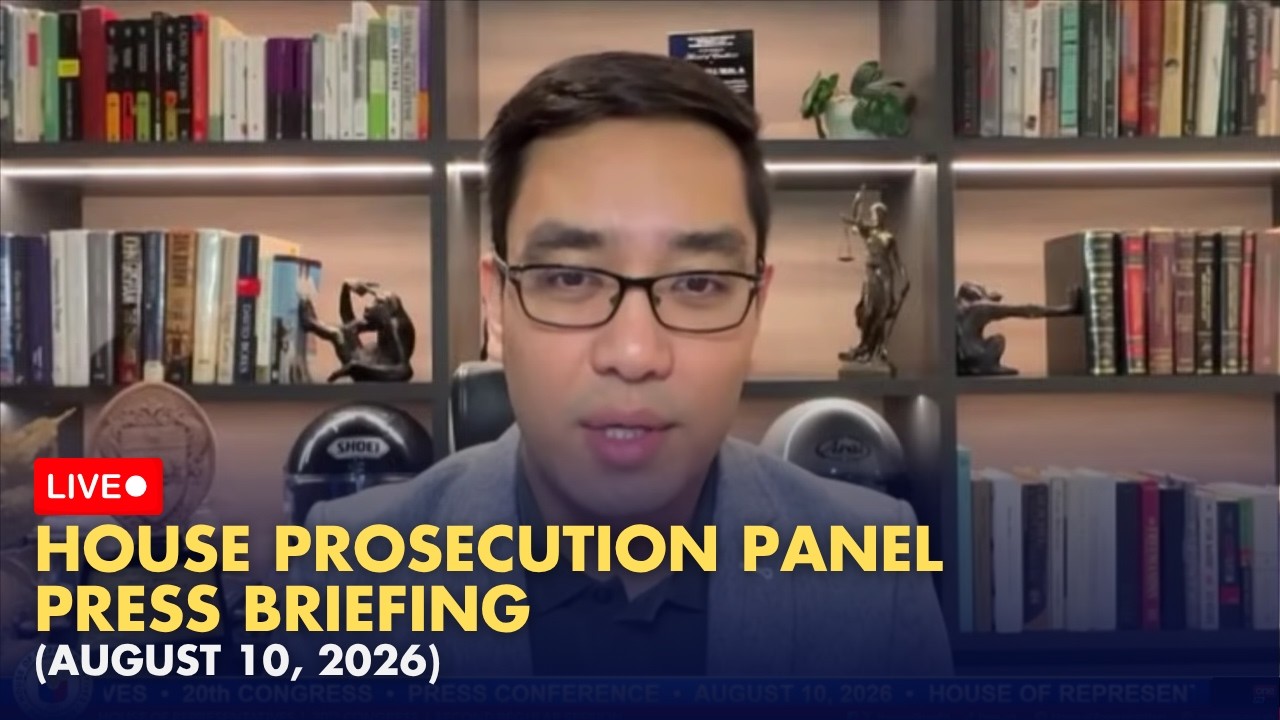 LIVE | House prosecution panel holds press briefing #VPSarOnTrial (August 10)