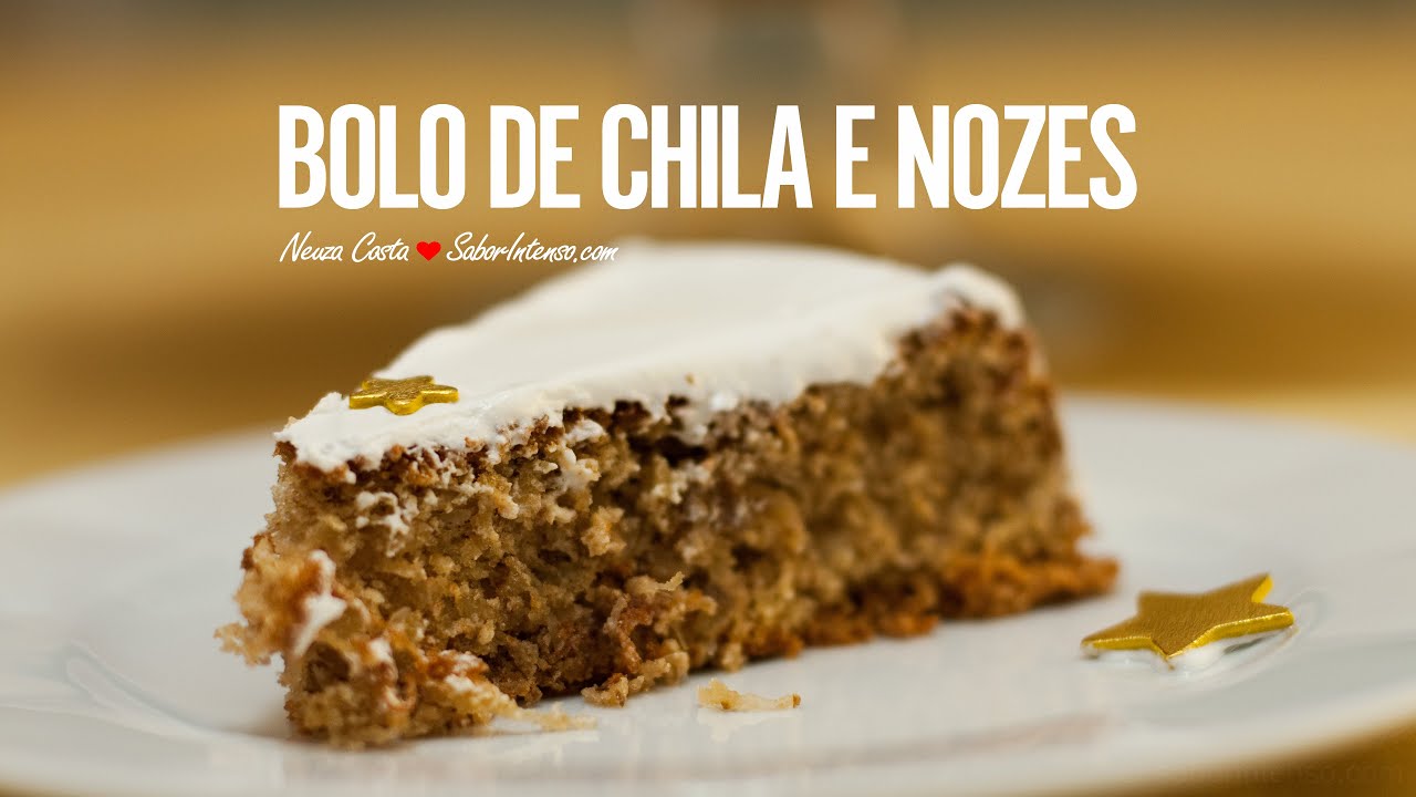 Bolo de Chila com Nozes