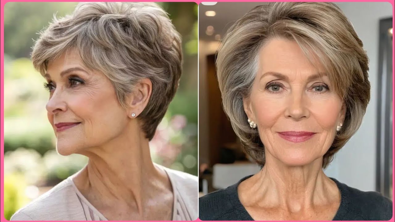 Elegant Hairstyles for Women Over 50+ 60+ 70+ / latest pixie cutting ideas 2026 #pixiecuts 