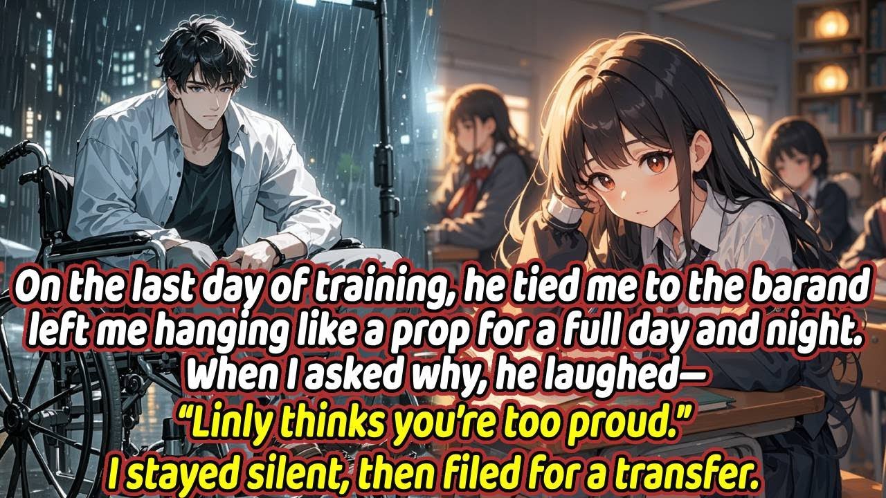 On the last day of training, he tied me to the bar and left me hanging like a prop for a full day...