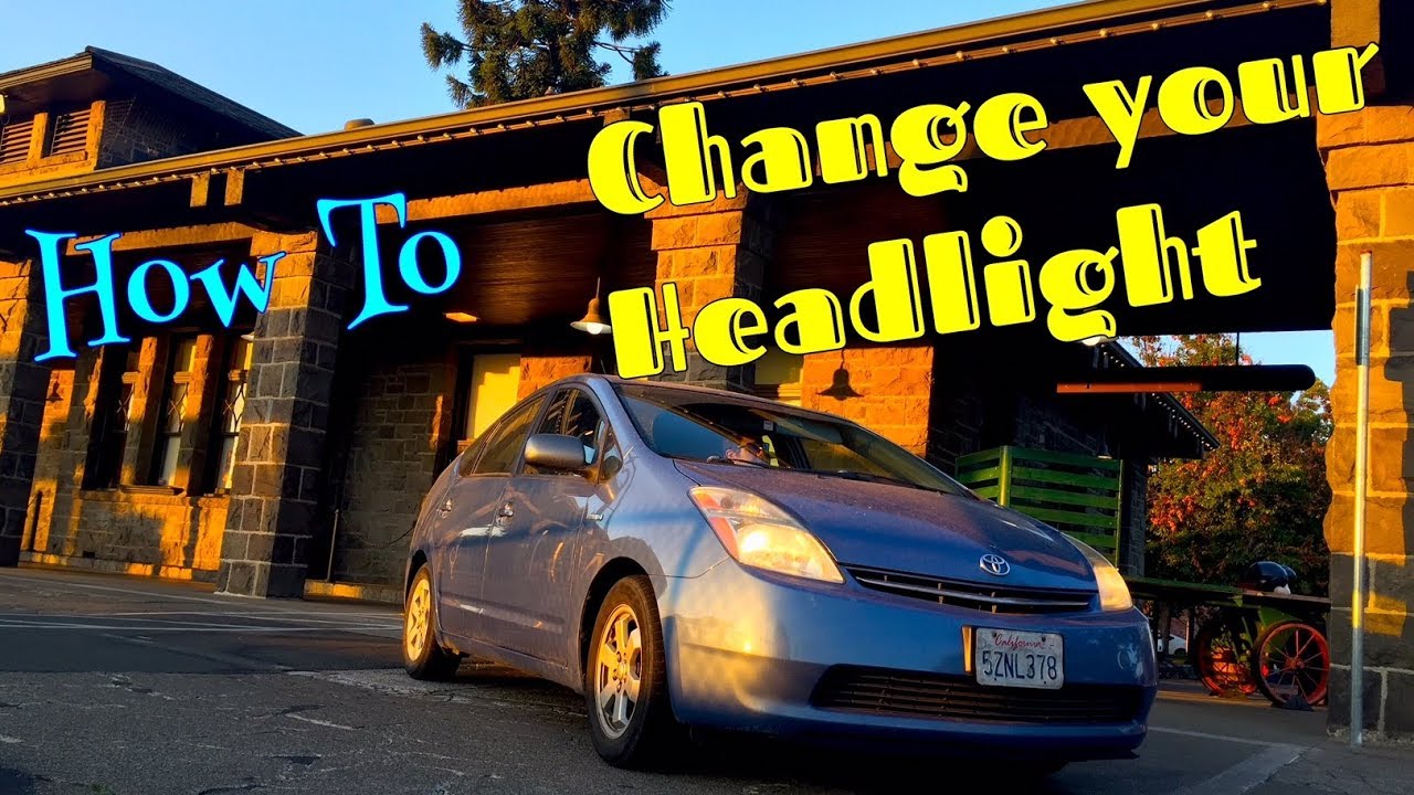 how to change your Prius headlight in 7 minutes! 2004-2009, 2nd generation