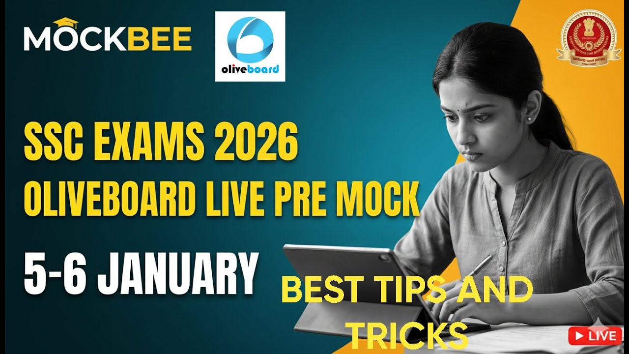 OLIVEBOARD(JAN 5-6) CGL 2026 LIVE MOCK🚀 I🟢മലയാളത്തിൽ🟢I CGL TIER-1  MATHS SOLUTIONS❤️