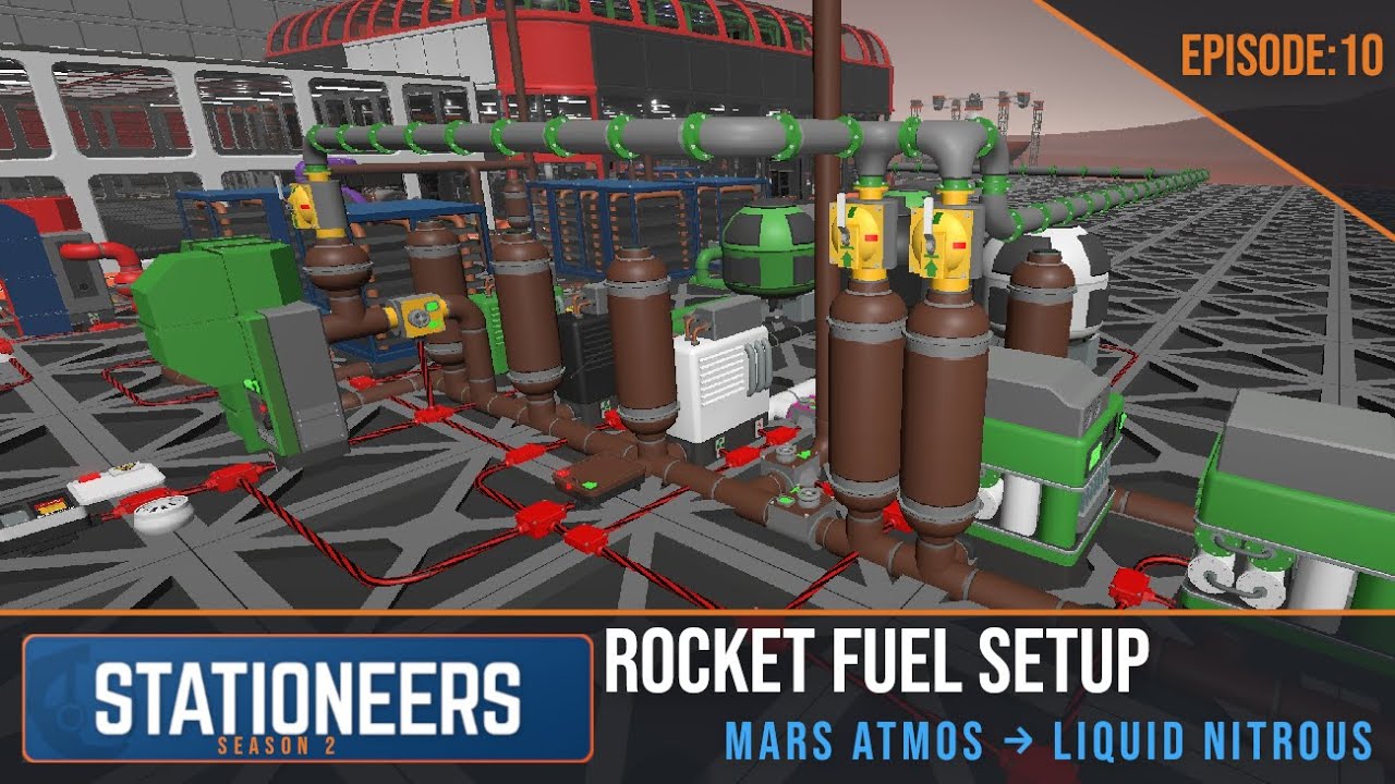 Making Liquid Nitrous from Mars Atmosphere | Stationeers Episode 10