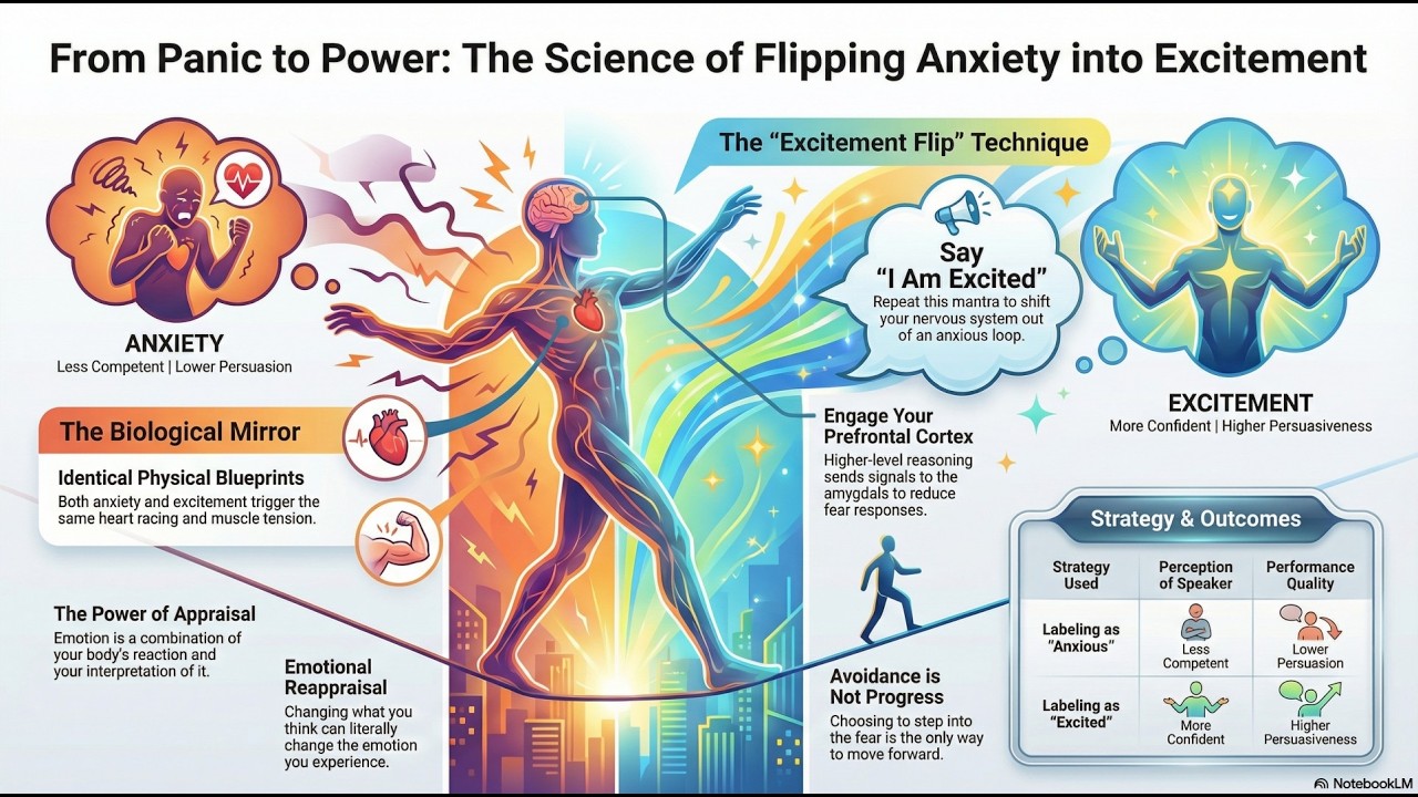 Flipping Anxiety into Excitement Science