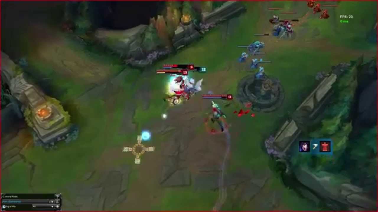 Ahri outplay 1v3.