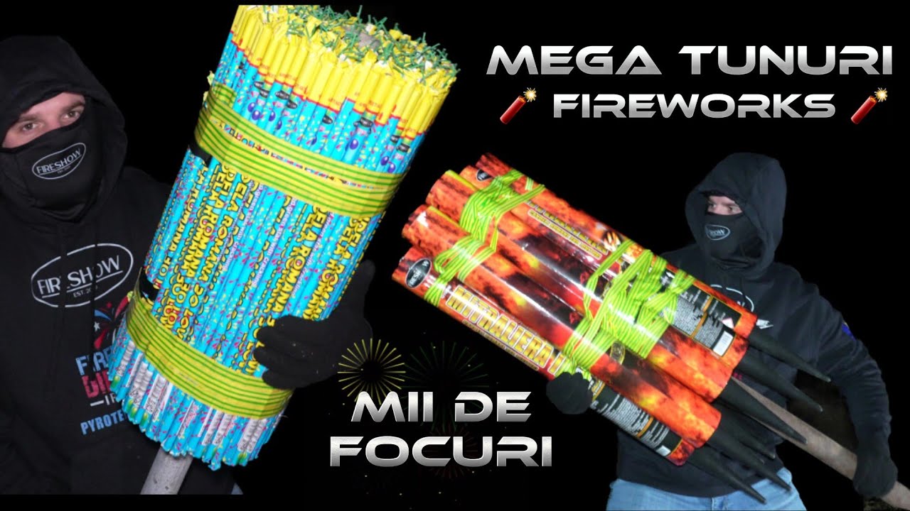 MEGA COMPILATIE CU MII DE FOCURI 😱🎆 AM FACUT TUNURI DIN ARTIFICII 🤩 SUPER EXPERIMENT #fireworks 🎆🧨