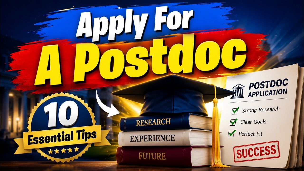 How to Apply for a Postdoc Successfully | 10 Essential Postdoctoral Application Tips