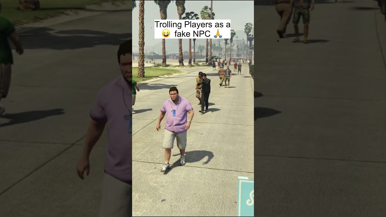 Trolling Players as a fake NPC in GTA 5 #gta #gta5 #gtaonline #funny