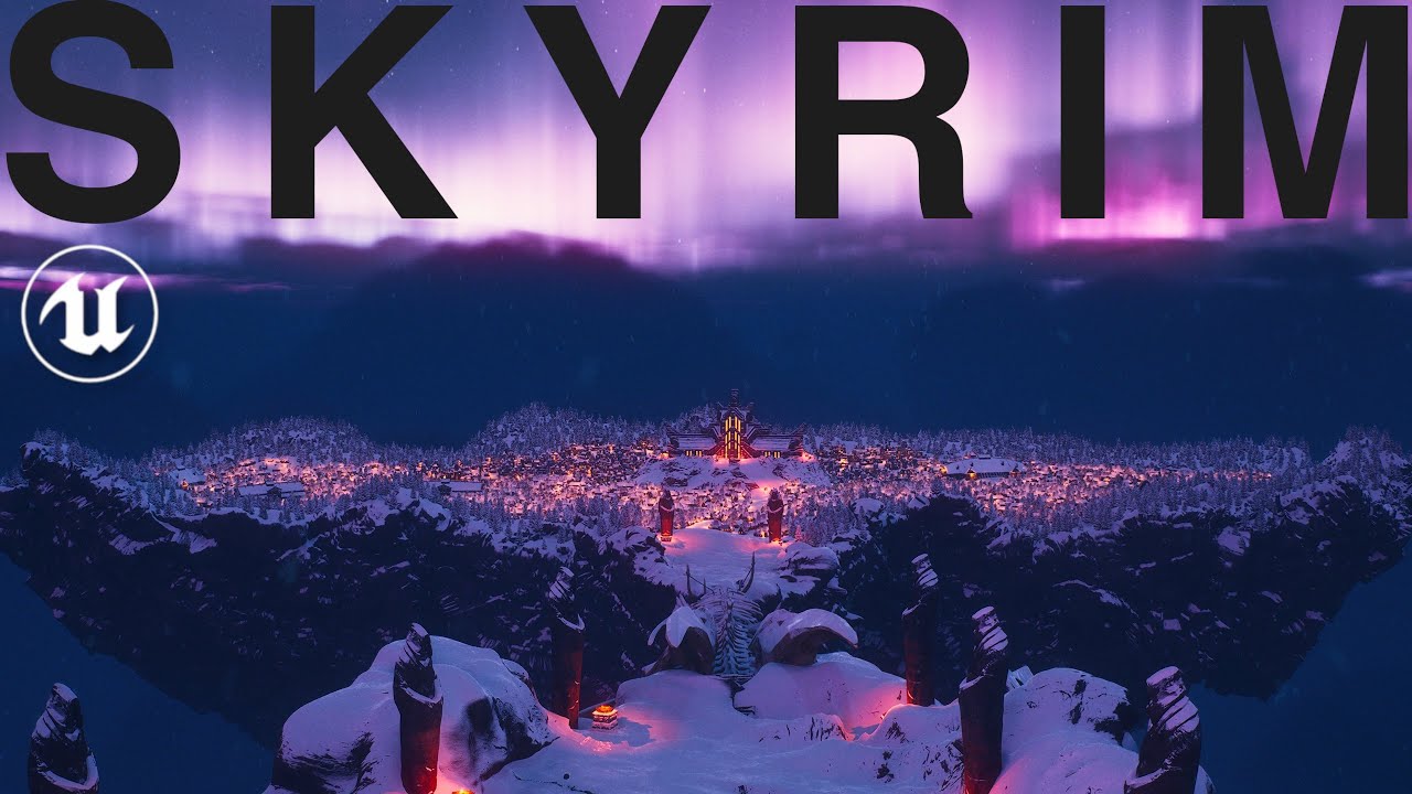 The True Scale of Sovngarde: Skyrim in UNREAL ENGINE 5! [4K]