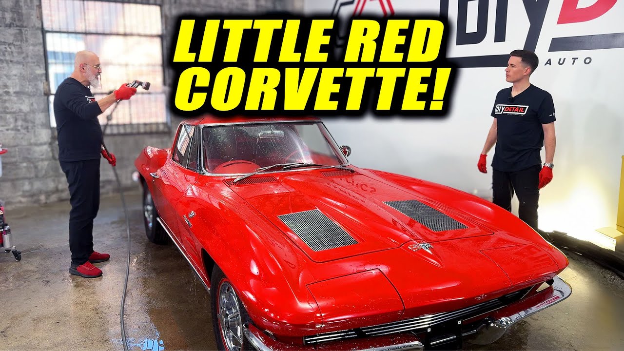 How to SAFELY wash a classic car! (1963 Corvette)