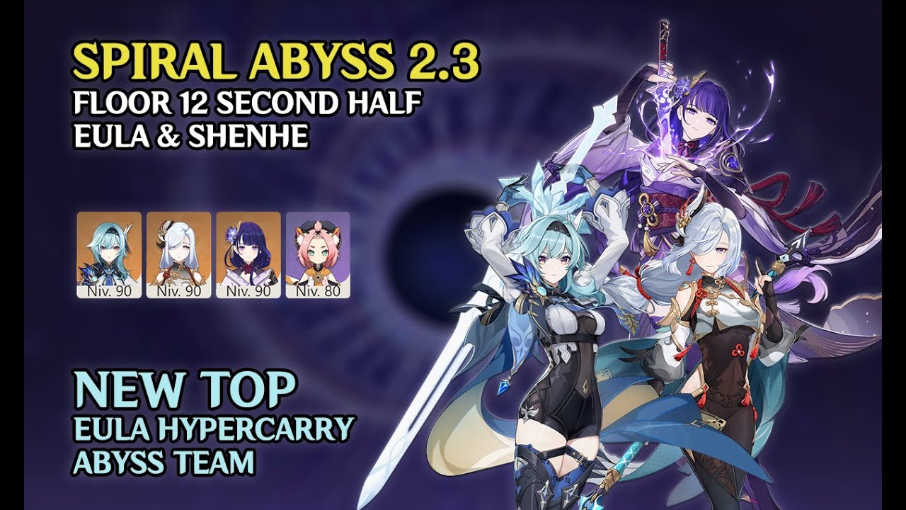 EULA & SHENHE | Spiral Abyss 2.3 | Genshin Impact