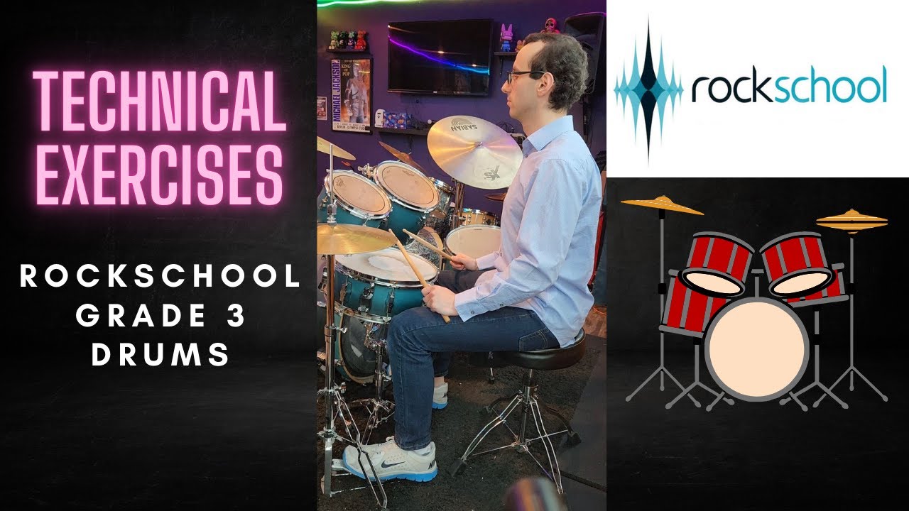 Technical Exercises - Rockschool Grade 3 Drums @ Tone Labs Music