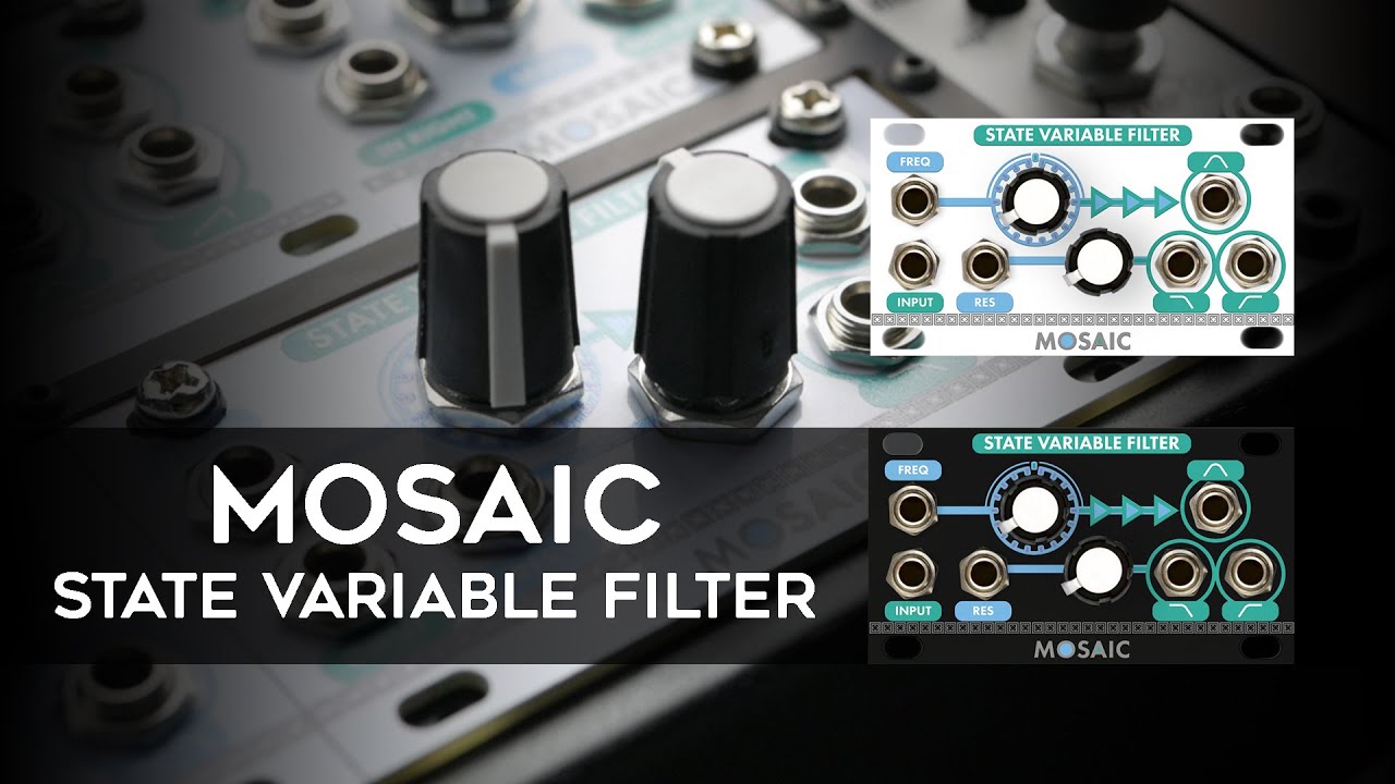EURORACK FILTER IN 1U | Mosaic State Variable Filter