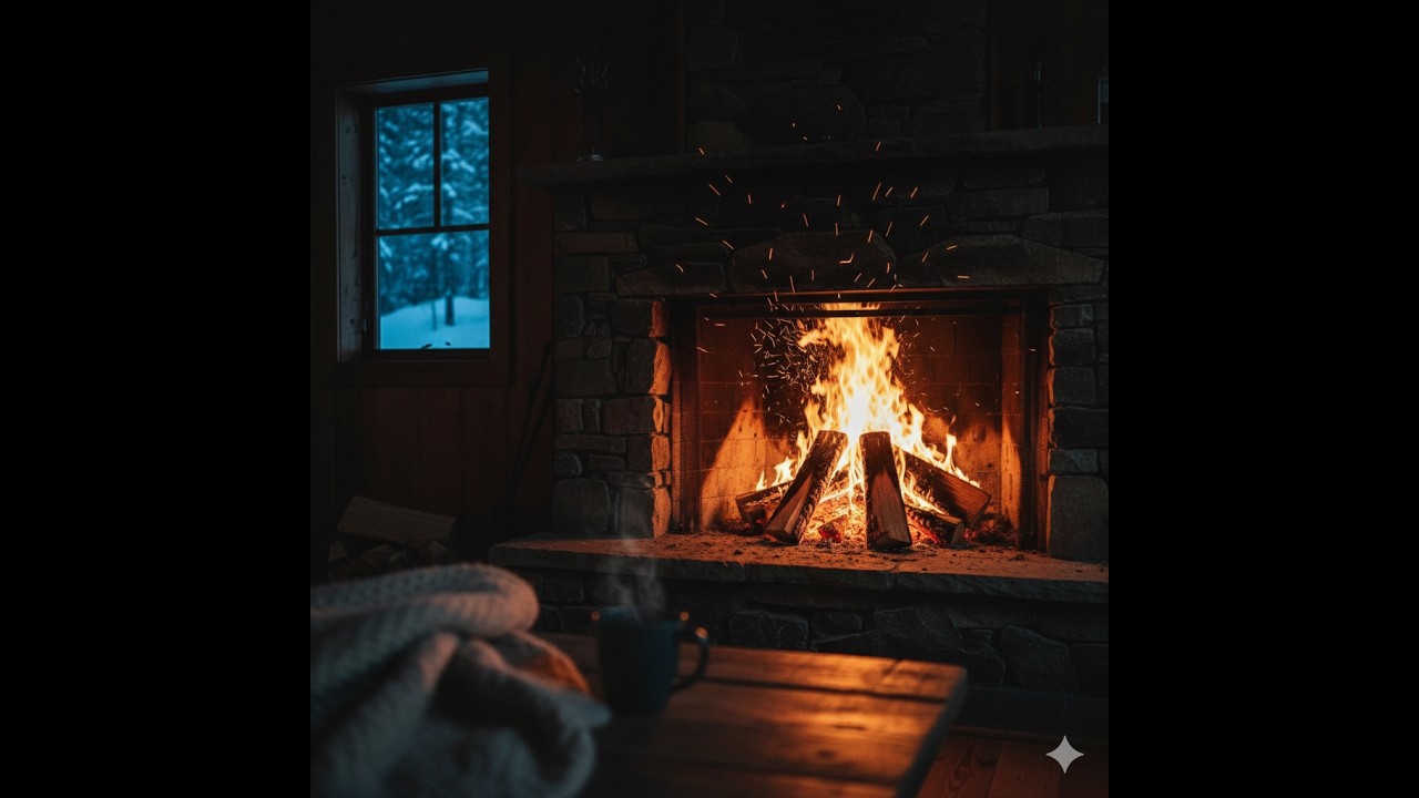 Cozy Fireplace with Crackling Fire Sounds 🔥 10 Hours of Relaxation & Sleep