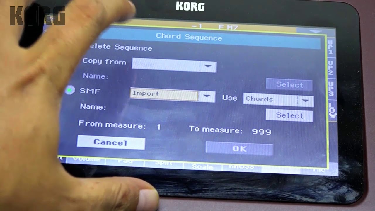Fitur KORG PA700 : CHORD SQUENCER