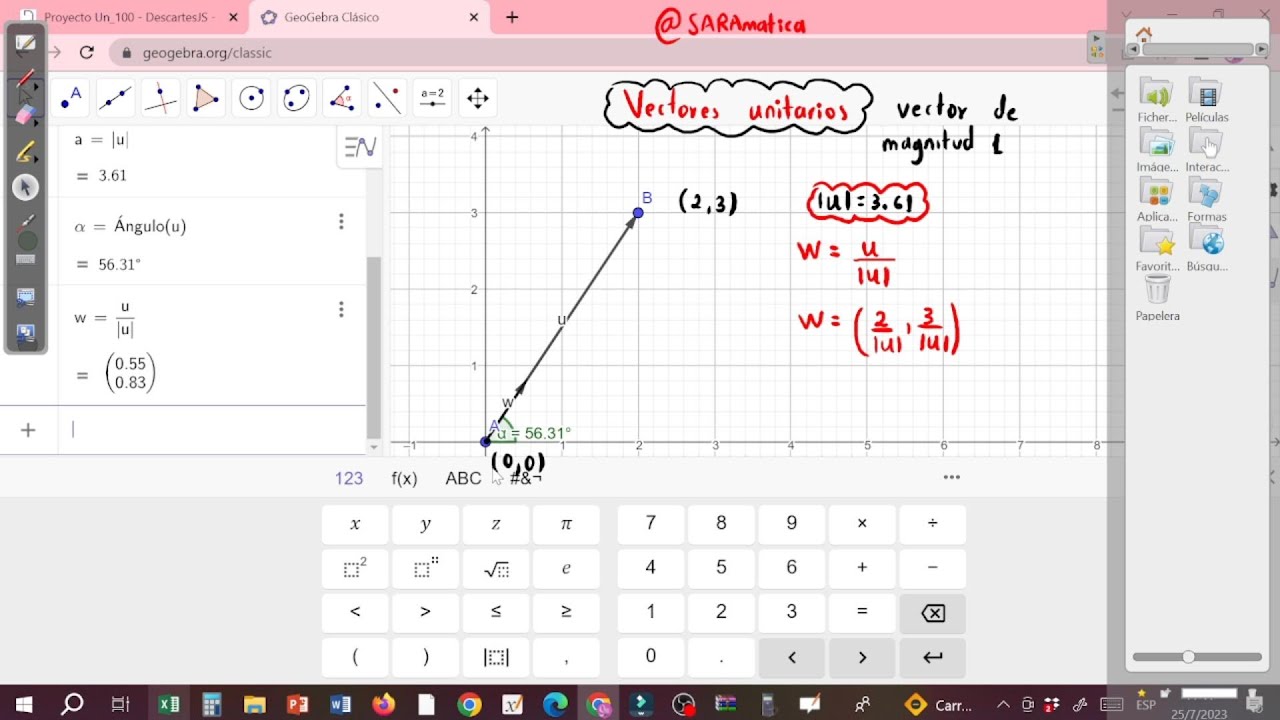 VECTOR UNITARIO EN R2-desde cero