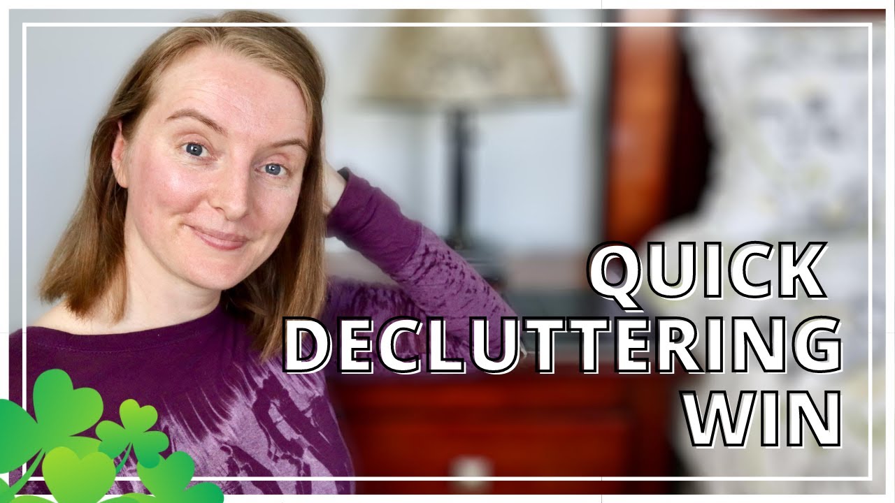 ☘️ FAST Decluttering Results, HIGH IMPACT Space &ndash; Decluttering Nightstand &ndash; Declutter Challenge 2020