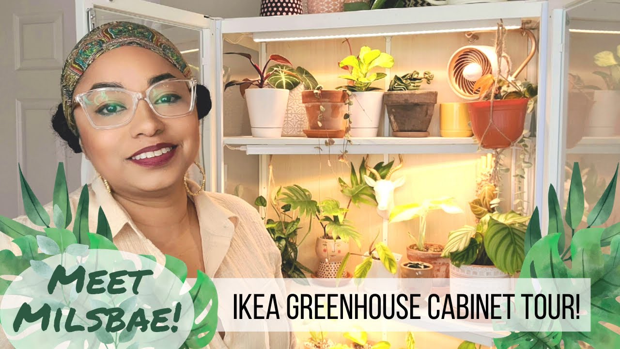 Meet Milsbae! An IKEA MILSBO Cabinet Greenhouse Tour