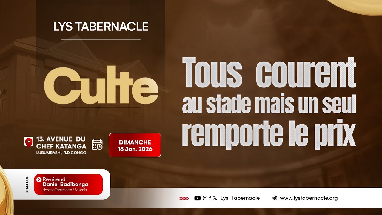 Culte du Dimanche 18 Janvier 2026 | TOUS COURENT AU STADE MAIS UN REMPORTE LE PRIX.