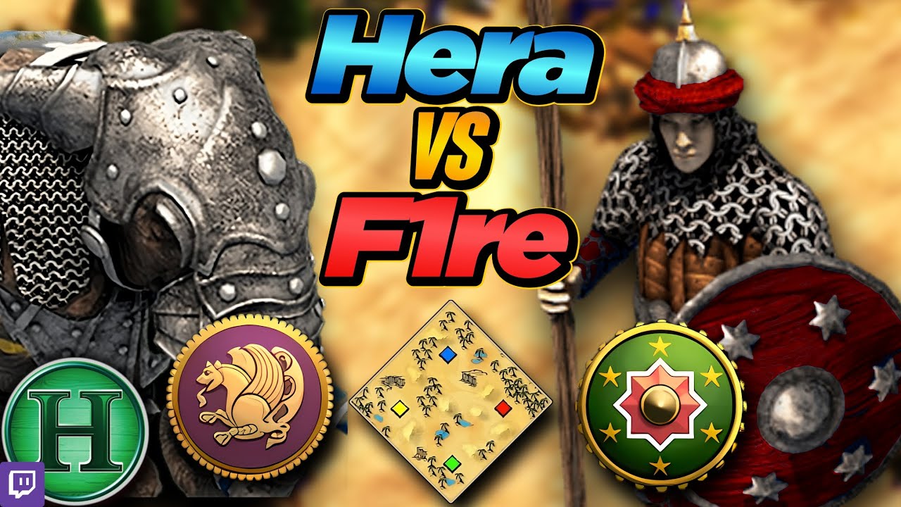 Persians vs Hindustanis | 1v1 Arabia | vs F1re | AoE2