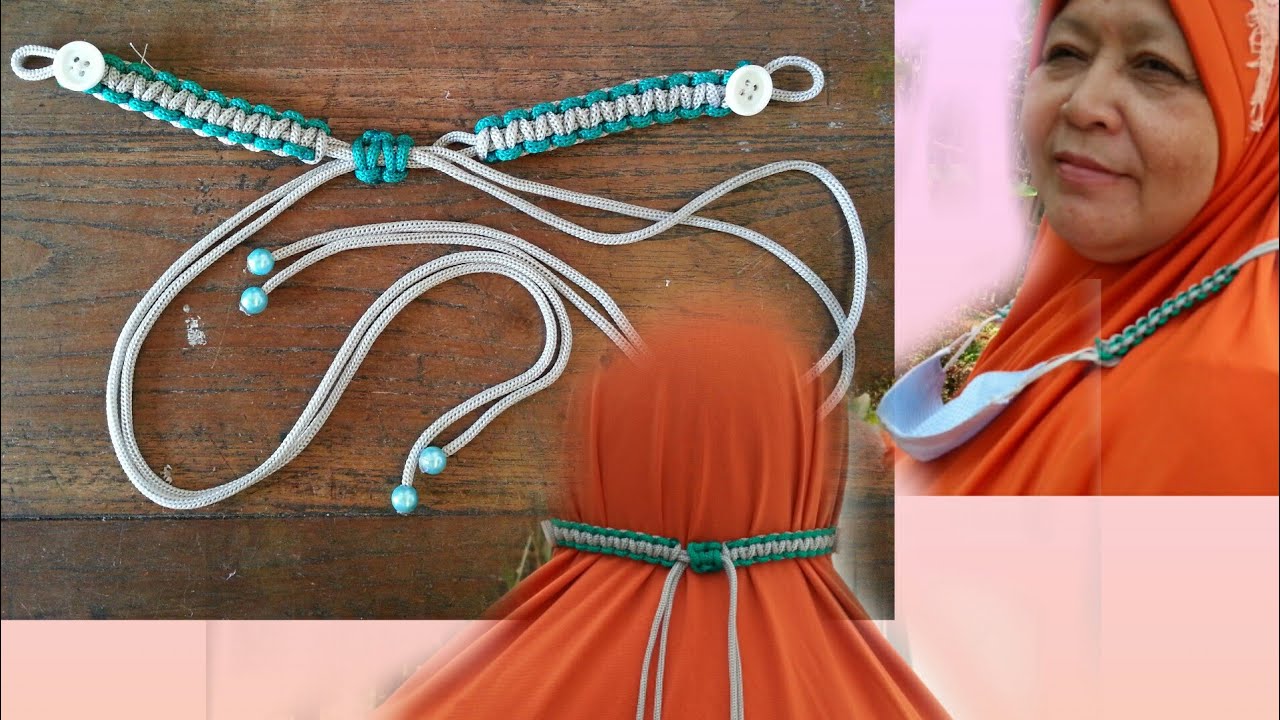 55 ) Konektor masker dari tali kur dan  pemegang masker 2 in 1 || diy || tutorial || ide kreatif