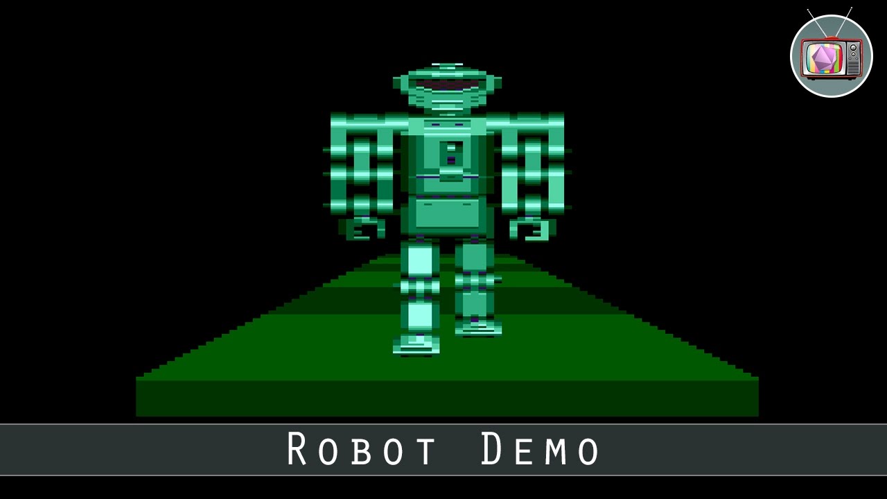 Robot Demo by Atari & ZZ Top Soft, 1984 | Atari 8 bit Demo