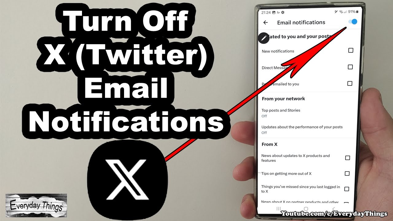 How to Turn Off X (Twitter) Email Notifications in Simple Steps