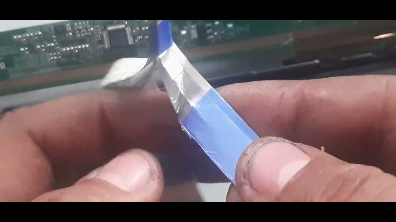 45) aprenda fazer cabo flat Samsung smart 32 polegadas, pra tela  lg  usando tesoura e cola
