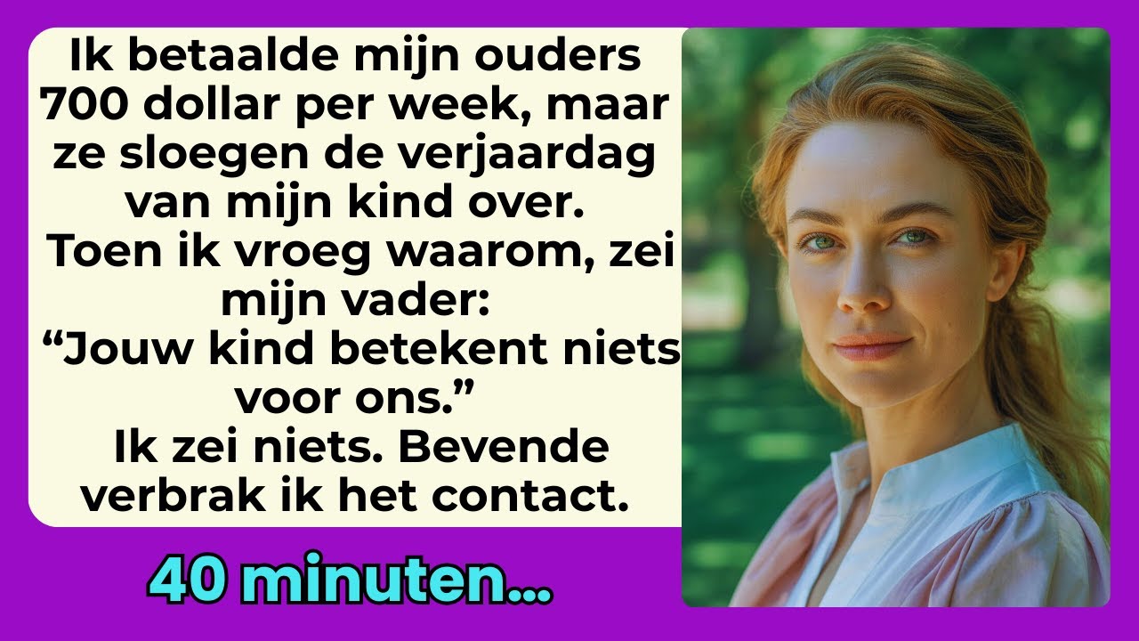 Ik Betaalde Mijn Ouders $700 Per Week, Maar Ze Vergeten De Verjaardag Van Mijn Kind. Waarom?