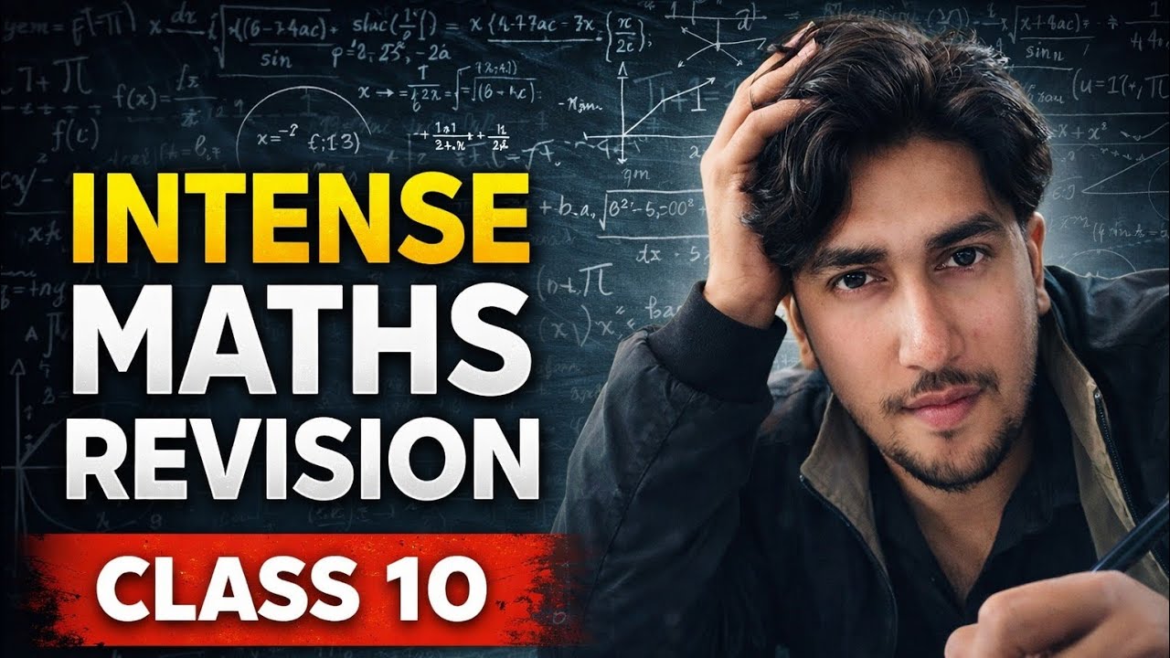 Important questions of maths for class 10 board exam.Intense maths revision.