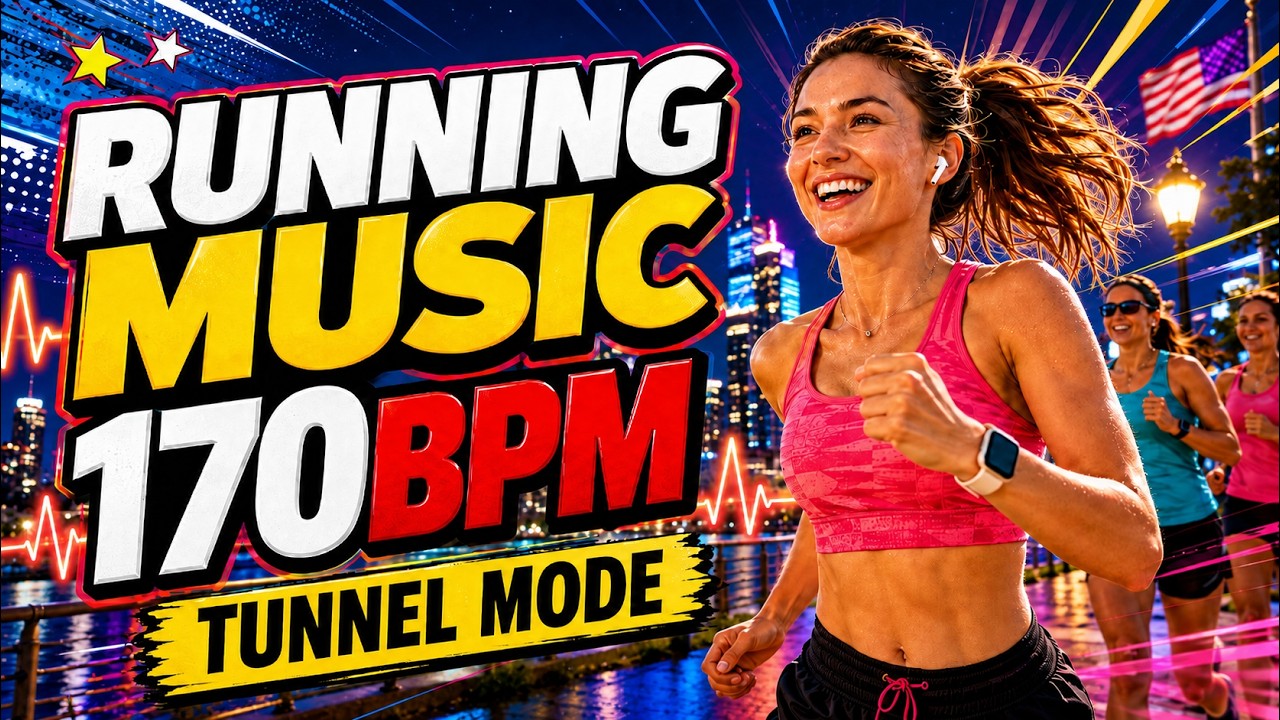 TUNNEL MODE｜170 BPM Running Music 2026 🔥 1H Cadence Locked Workout．Treadmill．Cardio Motivation
