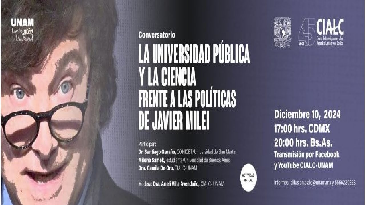 Conversatorio: La universidad pública frente a las políticas de Javier Milei