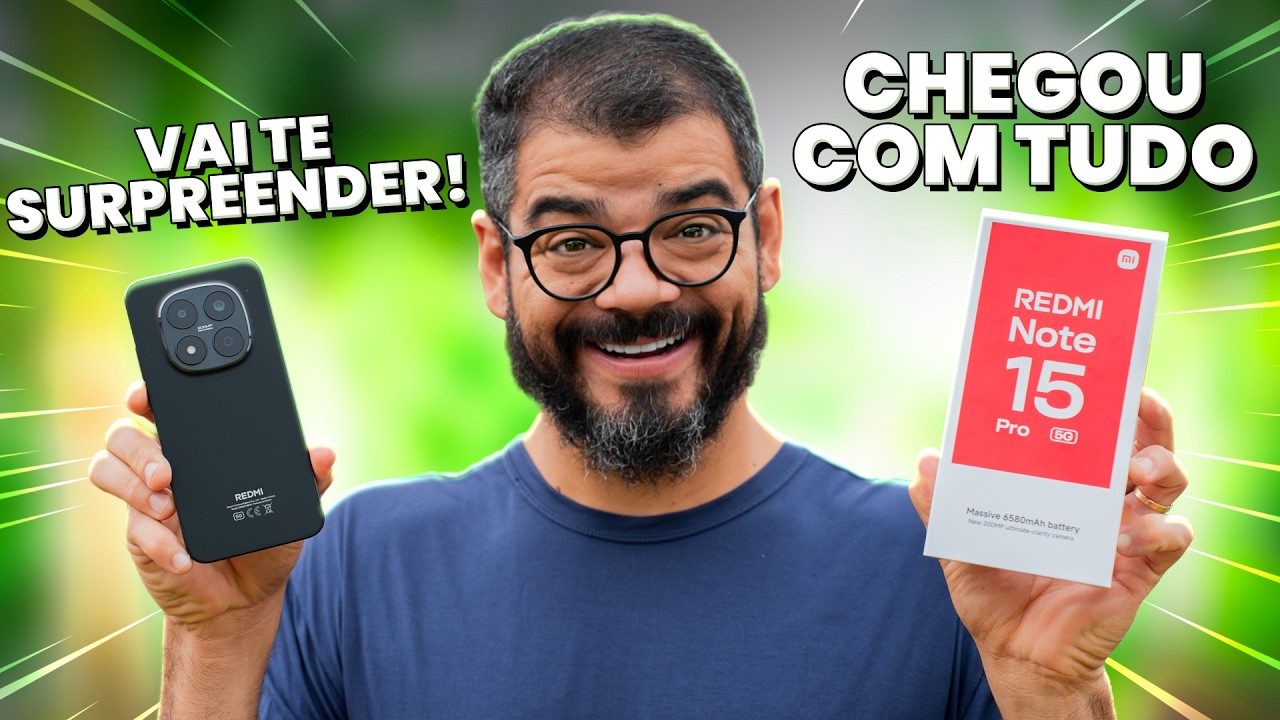 MAIS DO MESMO? REDMI NOTE 15 PRO 5G TEM CÂMERA DE 200MP E BATERIA GIGANTE! VALE A PENA?