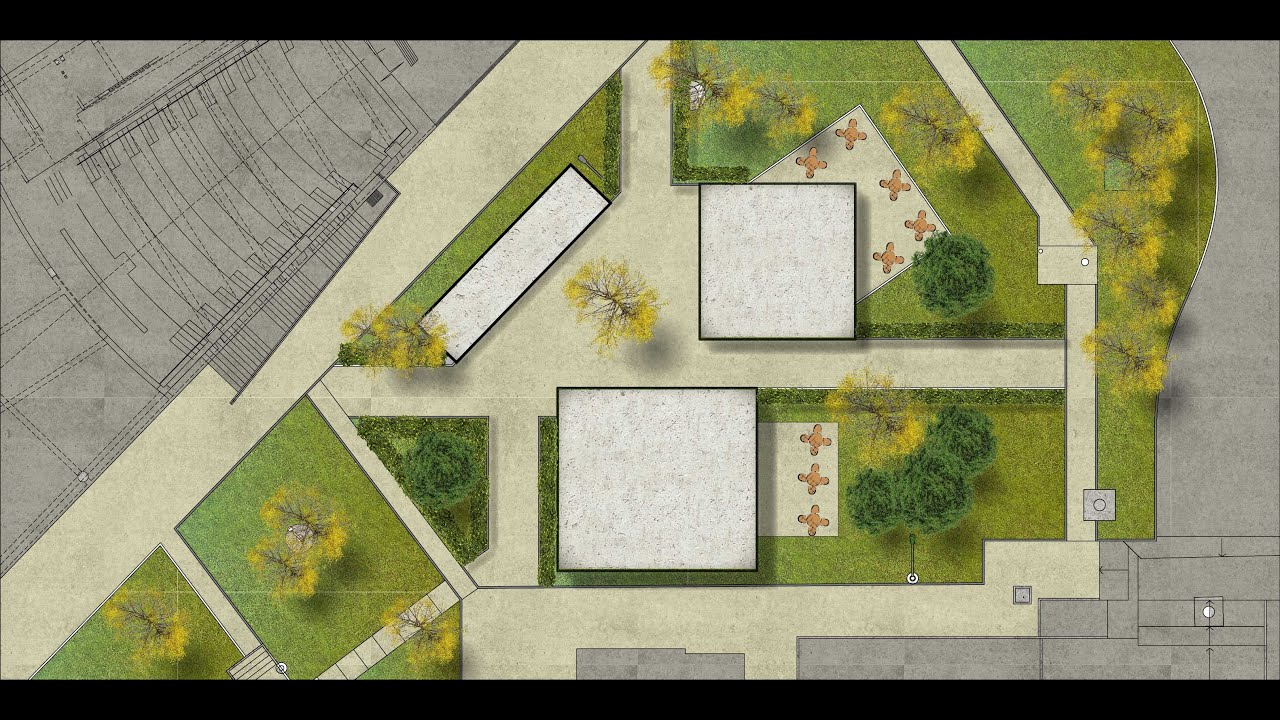 ✍✍ILLUSTRATOR PARA ARQUITECTOS✍Planos Arquitectónicos en Illustrator🎨Plot Plan APLICAR TEXTURA🎨