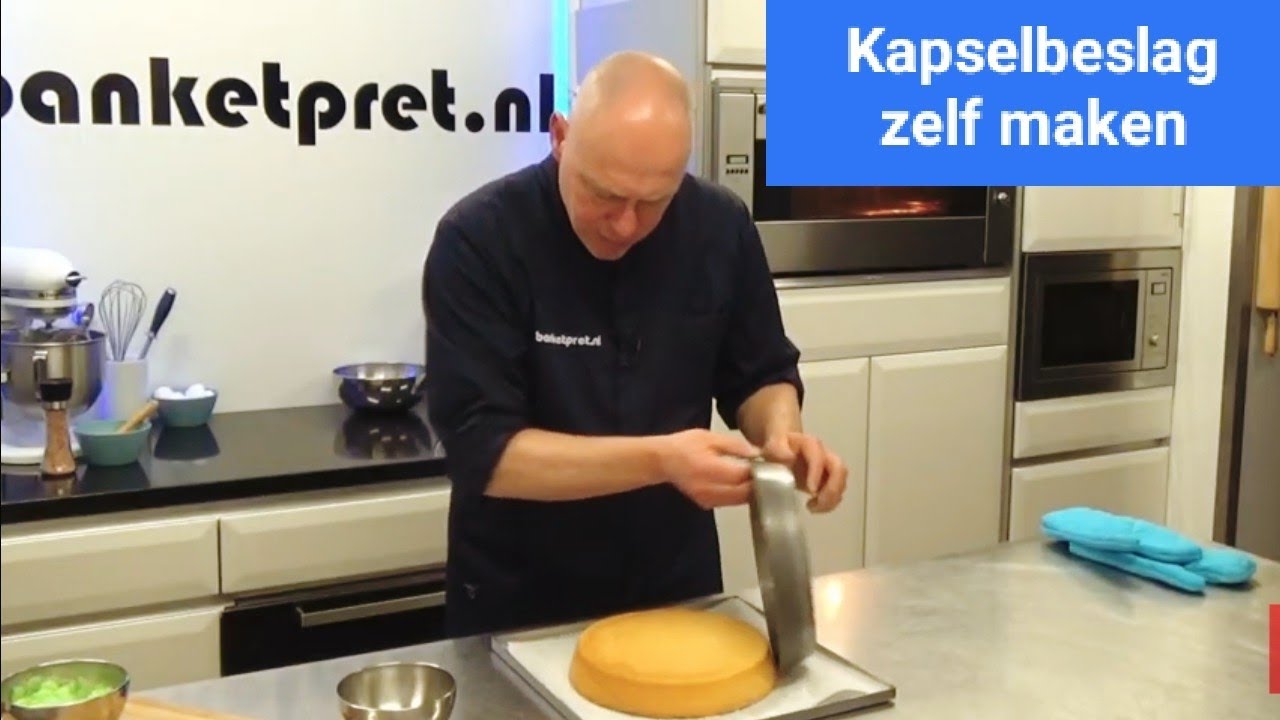 Kapsel beslag (biscuit) zelf maken.